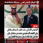 الرئيس التركي رجب طيب أردوغان يلتقي ولي العهد السعودي محمد بن سلمان على هامش قمة قادة دول مجموعة العشرين المنعقدة في نيودلهي في الهند